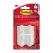 Command Medium Designer Hook 17081, White, 2 Hooks, 4 Medium Strips 7100348965