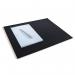 Durable Leather Desk Mat 42x30cm Black 730401