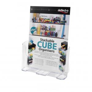 Deflecto A4 Portrait High Back Single Compartment Literature Holder