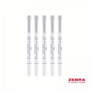 Zebra MILDLINER Double Ended Cool and Refined Highlighter Grey - Pack