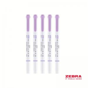 Zebra MILDLINER Double Ended Cool and Refined Highlighter Violet -