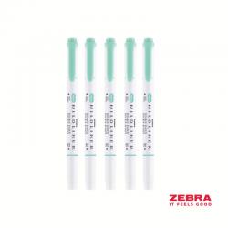 Zebra MILDLINER Double Ended Fluorescent Green Highlighter - Pack of 10 78220