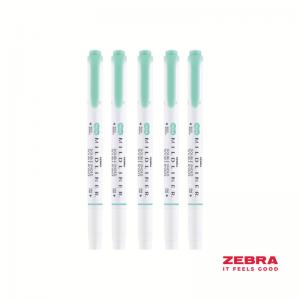 Zebra MILDLINER Double Ended Fluorescent Green Highlighter - Pack of