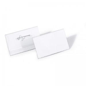 Durable Pin Name Badge 40x75mm 800819