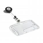 Durable Badge Reel ID Holder Clear 801219