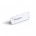 The photograph showcases durable acrylic name place cards with a sleek and elegant design. The plates measure 61x210mm and feature a professional and polished look. Each plate has a clear and easy-to-read font for names or titles.