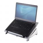 The Fellowes Laptop Stands Office Suites Laptop Riser 8032001 is a sleek and sturdy laptop stand made of durable materials. It features adjustable height settings and a non-skid surface to keep your laptop in place. This rise elevates the laptop for better ergonomics and helps to increase air circulation to prevent overheating. The modern design will complement any desk or office space.