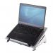 The Fellowes Laptop Stands Office Suites Laptop Riser 8032001 is a sleek and sturdy laptop stand made of durable materials. It features adjustable height settings and a non-skid surface to keep your laptop in place. This rise elevates the laptop for better ergonomics and helps to increase air circulation to prevent overheating. The modern design will complement any desk or office space.