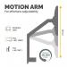 Platinum Series Dual Monitor Arm Black 8042501