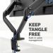Platinum Series Dual Monitor Arm Black 8042501