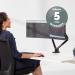 Platinum Series Dual Monitor Arm Black 8042501