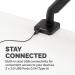 Platinum Series Single Monitor Arm Black 8043301