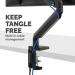 Platinum Series Single Monitor Arm Black 8043301