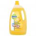 The picture captures a 4-liter bottle of Dettol Disinfectant Dettol Multipurpose Cleaner in its refreshing Citrus scent. The label boasts its ability to kill 99.9% of germs and leaves surfaces sparkling clean. A powerful cleaning option for any household.