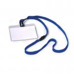 Durable Lanyard Name Badge 60x90mm Blue 813907