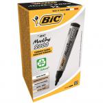 BIC 2000 Permanent Marker Bullet Tip Black Pack of 12 8209153