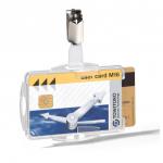 Durable Clip ID Card Holder Clear 821819