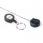 Durable Badge Reel Keyring Charcoal 822258