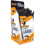 BIC Cristal Black Large Ballpoint Pen Pack of 50 880648