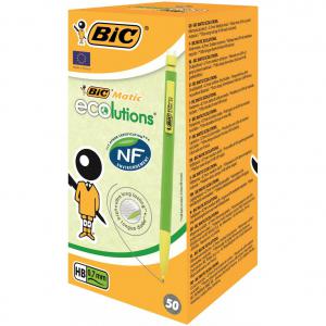 BIC Matic Ecosolutions Mechanical Pencil with Built-in Eraser Pack of