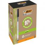 BIC Ecolutions Black Stic Ball Pen Pack of 60 8932393
