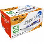 BIC Velleda 1701 Whiteboard Marker Bullet Tip 1.5mm Line Red Pack of 12 904939