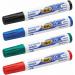 BIC Vellegda 1701 Whiteboard Marker Bullet Tip 1.5mm Line Assorted Pack of 4 904941