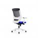 ROCADA ERGOLINE Operators Mesh Chair with White Frame - Blue 908W-3