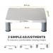 Standard Monitor Riser Platinum 91712