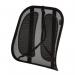 The image depicts several Fellowes footrests and back supports from the Office Suites collection. A mesh back support, specifically the 9191301 model, is prominently displayed. The products are arranged neatly and appear sturdy, making them suitable for use in an office setting.