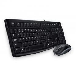OEM Logitech Desktop MK120 Keyboard Mouse included USB Qwerty English Black 920-002552