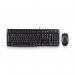 OEM Logitech Desktop MK120 Keyboard Mouse included USB Qwerty English Black 920-002552