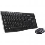 The Logitech Keyboard and Mouse Sets include a sleek black keyboard and mouse that seamlessly connect wirelessly for a clutter-free desk. The Qwerty English keyboard features functional hotkeys, while the comfortable mouse provides smooth scrolling. USB connectivity ensures easy setup.
