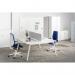 ROCADA ERGOLINE Professional Chair with White Frame - Blue 922W-3