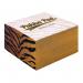 This photograph shows a Pukka Pukka Pad Wild Memo Block with 500 sheets, measuring 80x80x43mm. The block is made by Pukka Pads and features a vibrant design. The sheets are neatly stacked and the block stands on its own, making it a convenient desktop accessory.
