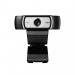 The Logitech C930e Webcam captures high-definition images, perfect for video conferencing or streaming. It features a sleek design and crisp image quality for professional use. Its compact size makes it easy to set up and use on any device. The webcam is equipped with advanced technology to produce clear and vibrant visuals, making it ideal for individuals or businesses. Its name, Logitech, is visible on the front of the webcam in bold lettering. The device sits on a flat surface and has a flexible mount for easy positioning. It is a reliable and efficient option for recording and transmitting video content.