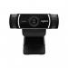 The Logitech C922 PRO HD Stream Webcam captures clear, high-definition images with its 1080p resolution and features a sleek black design. Its dual stereo microphones provide crisp audio, and the adjustable clip allows for easy mounting on any device.