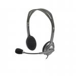 OEM Logitech H111 Headset Wired Head-band OfficeCall Center Grey 981-000593