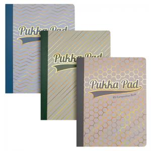 Pukka Pad Haze B5 Composition Books 140 Ruled Pages 80GSM 3 Assorted