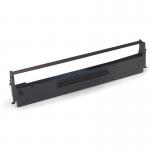 In the picture, we see a pack of AC cash register accessories that are compatible with the Epson LQ800 and 2477DN models. These accessories include a black nylon impact ribbon with the product code 99125355. The ribbon appears to be high-quality and durable, perfect for keeping your cash register running smoothly.