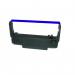 The photograph captures a purple nylon impact ribbon, designed to be compatible with Epson ERC30 2929FN, alongside a set of AC cash register accessories. The ribbons and accessories are neatly arranged, showcasing their durable and functional features.
