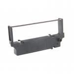 The photograph shows AC Cash Register Accessories Compatible Star SP200 2517FNBR Purple Impact Ribbon 99155971. The ribbon is vivid purple in color and is designed to fit perfectly into the SP200 and 2517FNBR cash registers. The AC logo can be seen on the packaging.