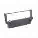 The photograph shows AC Cash Register Accessories Compatible Star SP200 2517FNBR Purple Impact Ribbon 99155971. The ribbon is vivid purple in color and is designed to fit perfectly into the SP200 and 2517FNBR cash registers. The AC logo can be seen on the packaging.