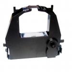 The photo shows a black nylon impact ribbon with the brand name Fujitsu and model numbers DL3800 and 2514DN printed on it. The ribbon is compatible with AC cash register accessories, making it reliable and efficient for record-keeping.