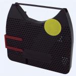 The photo displays AC Cash Register Accessories Compatible with a Smith Corona 2732SC model. The black impact ribbon, with product code 99165414, is visible and ready for use. The print quality appears clear and efficient.