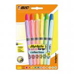 BIC Highlighter Grip Assorted Pastel Pack of 12 992562