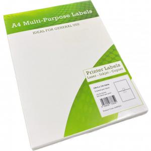 CTS Alpa-Cartridge A4 Multipurpose Labels 2 Per Sheet 199.6 x 143.5mm