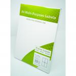 Alpa-Cartridge A4 Multipurpose Labels 4 Per Sheet 139 x 99mm (White) Pk of 100 