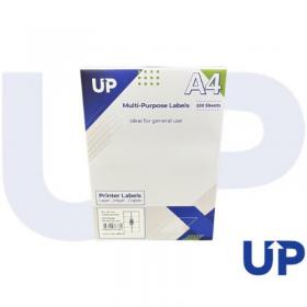 CTS Alpa-Cartridge A4 Multipurpose Labels 8 Per Sheet 99.1 x 67.7mm (White) Pack of 100 A4MPL08