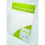 Alpa-Cartridge A4 Multipurpose Labels 14 Per Sheet 99.1 x 38.1mm (White) Pack of 100 A4MPL14